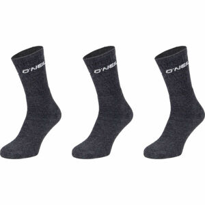 O'Neill SPORTSOCK 3P Unisex ponožky, Tmavě šedá, velikost 39 - 42