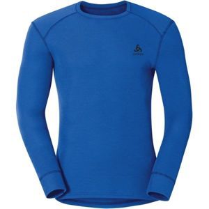 Odlo SUW MEN'S TOP L/S CREW NECK ACTIVE WARM modrá L - Pánské funkční tričko