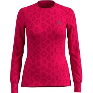 Odlo SUW WOMEN'S TOP L/S CREW NECK ACTIVE WARM X-MAS Dámské triko, růžová, velikost XS