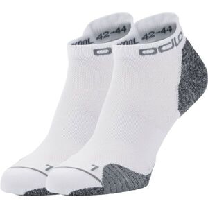 Odlo CERAMICOOL RUN 2 PACK SOCKS SHORT Ponožky, bílá, velikost 45-47