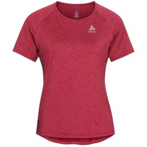 Odlo W RUN EASY 365 T-SHIRT CREW NECK SS Dámské běžecké tričko, vínová, velikost