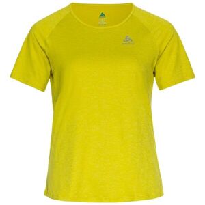 Odlo W RUN EASY 365 T-SHIRT CREW NECK SS Dámské běžecké tričko, žlutá, velikost M
