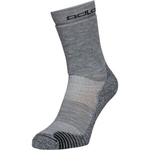 Odlo SOCKS CREW ACTIVE WARMHIKING Merino ponožky, šedá, velikost 39-41