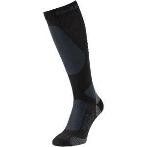 Odlo SOCKS OVER CALF PRIMALOFTMUSCLE FORCE W Kompresní lyžařské ponožky, černá, veľkosť 42-44