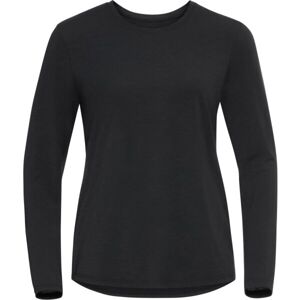 Odlo T-SHIRT CREW NECK L/S HALDEN Dámské triko s dlouhým rukávem, černá, velikost XS