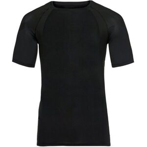 Odlo CREW NECK S/S ACTIVESPINE Pánské běžecké tričko, černá, velikost