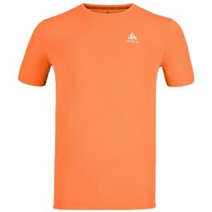 Odlo CREW NECK S/S ZEROWEIGHT CHILL-TEC Pánské běžecké tričko, oranžová, velikost S