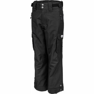 Picture AUGUST Dětské lyžařské kalhoty, černá, veľkosť 10