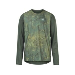 Picture OSBORN PRINT Pánské triko, tmavě zelená, velikost XL
