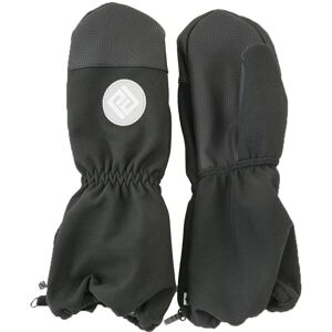 Pidilidi SOFTSHELLOVÉ PALCOVÉ RUKAVICE Dětské palcové rukavice, černá, veľkosť 4