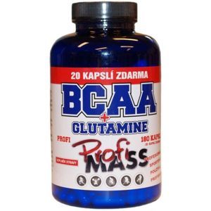 Profimass PROFI BCAA + GLUTAMINE 180+20 KAPSLÍ - Aminokyseliny