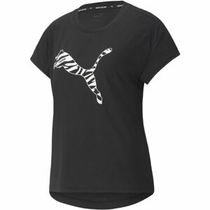 Puma MODERN SPORTS TEE Dámské triko, Černá,Bílá, velikost XS