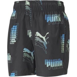 Puma PUMA POWER SUMMER AOP SHORTS Pánské šortky, černá, velikost M