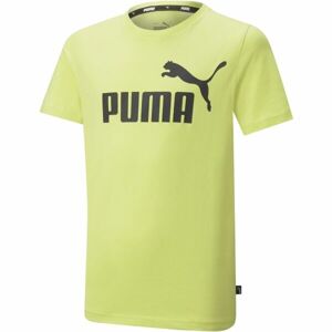 Puma ESS LOGO TEE B Chlapecké triko, světle zelená, velikost 164