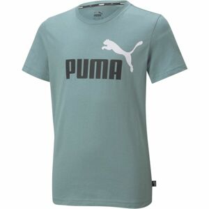 Puma ESS+2 COL LOGO TEE B Dětské triko, Modrá,Bílá,Černá, velikost 116