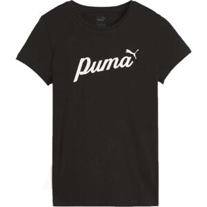 Puma ESSENTIALS + BLOSSOM SCRIP TEE Dámské triko, černá, velikost