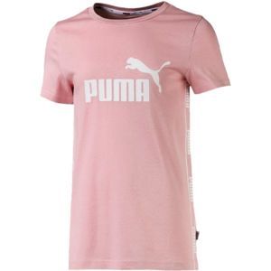 Puma AMPLIFIED TEE G růžová 128 - Dívčí sportovní triko