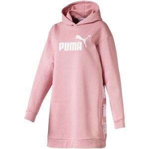 Puma AMPLIFIED DRESS FL růžová XL - Dámská prodloužená mikina