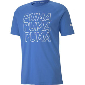 Puma MODERN SPORTS LOGO TEE modrá XXL - Pánské triko