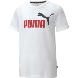 Puma ESS 2 COL LOGO TEE B Dětské triko, bílá, velikost 140