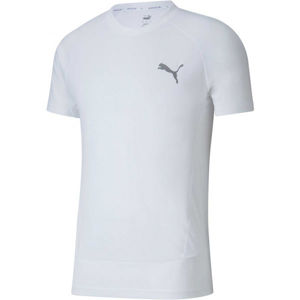 Puma EVOSTRIPE  TEE Pánské sportovní triko, bílá, veľkosť XL