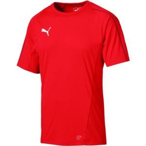 Puma FINAL TRAINING JERSEY červená S - Pánské sportovní triko