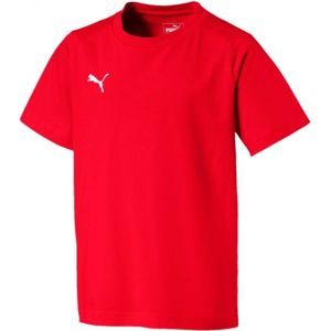 Puma LIGA CASUALS TEE JR červená 152 - Chlapecké volnočasové triko