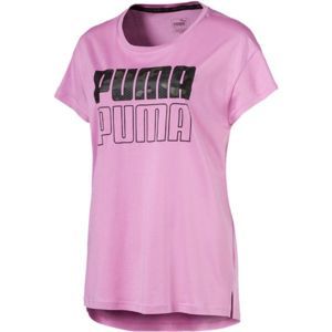 Puma MODERN SPORT GRAPHIC TEE růžová S - Dámské sportovní triko