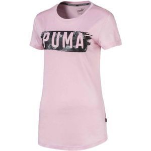Puma FUSION GRAPHIC TEE růžová M - Dámské tričko