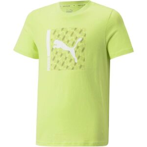 Puma ACTIVE SPORT TEE Dětské triko, světle zelená, velikost 164