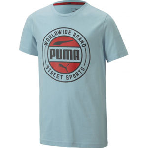 Puma ALPHA SUMMER TEE modrá 116 - Chlapecké sportovní triko
