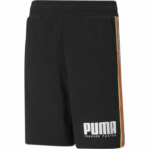 Puma ALPHA TAPE SHORTS Chlapecké sportovní šortky, černá, veľkosť 164