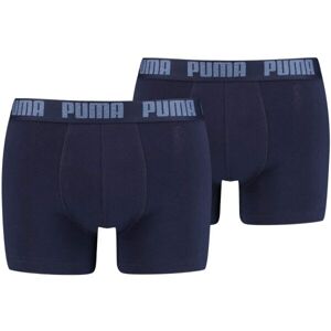 Puma BASIC BOXER 2P Pánské boxerky, tmavě modrá, velikost S