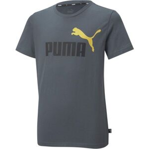 Puma ESSENTIALS+2 COL LOGO TEE Dětské triko, tmavě šedá, velikost