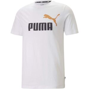 Puma ESS + 2 COL LOGO TEE Pánské triko, zelená, veľkosť L