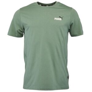 Puma ESSENTIALS+ TEE Pánské tričko, zelená, veľkosť XXXL