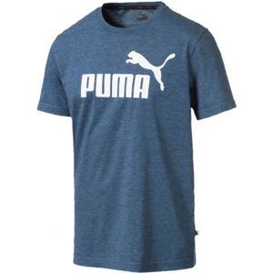 Puma ESS + HEATHER TEE tmavě modrá M - Pánské triko