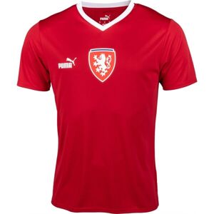Puma FACR HOME JERSEY FAN Pánské fotbalové triko, červená, velikost L