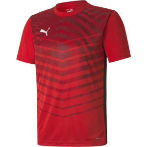 Puma FOOTBALL PLAY  SHRT Chlapecký dres, červená, veľkosť 164