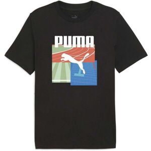 Puma GRAPHIC SUMMER SPORTS TEE Pánské triko, černá, velikost