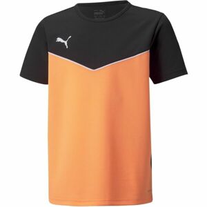 Puma INDIVIDUALRISE JERSEY TEE Chlapecké fotbalové triko, oranžová, veľkosť 164