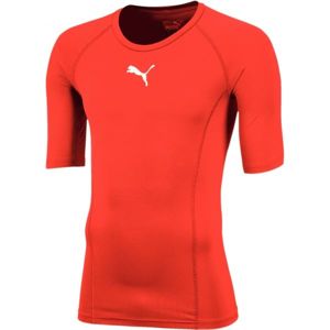 Puma LIGA BASELAYER TEE SS Pánské funkční triko, červená, velikost M