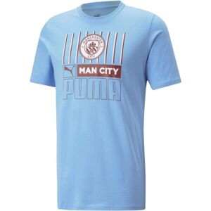 Puma MCFC FTBLCORE TEE Pánské triko, světle modrá, velikost M