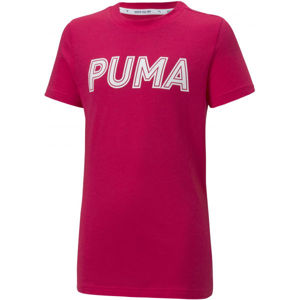 Puma MODERN SPORTS LOGO TEE G Dívčí triko, růžová, veľkosť 140