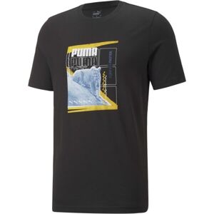 Puma ART GRAPHIC TEE Pánské triko, černá, velikost M