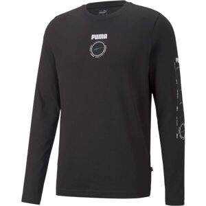 Puma RAD/CAL LONG SLEEVE GRAPHIC TEE Pánské triko, černá, velikost S
