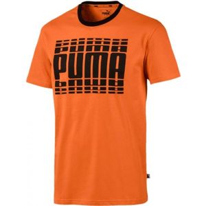 Puma REBEL BOLD TEE oranžová L - Pánské triko