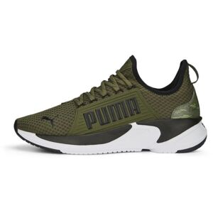 Puma SOFTRIDE PREMIER SLIP ON TIGER CAMO Pánské fitness boty, tmavě zelená, velikost 40.5