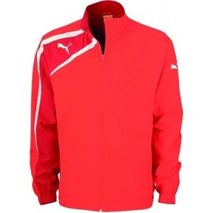 Puma SPIRIT WOVEN JACKET JR červená 128 - Dětská sportovní bunda