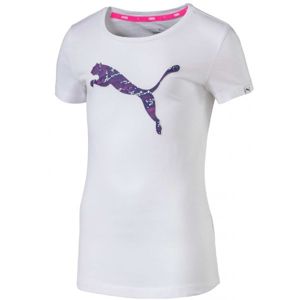 Puma STYLE GRAPHIC TEE bílá 128 - Dívčí tričko
